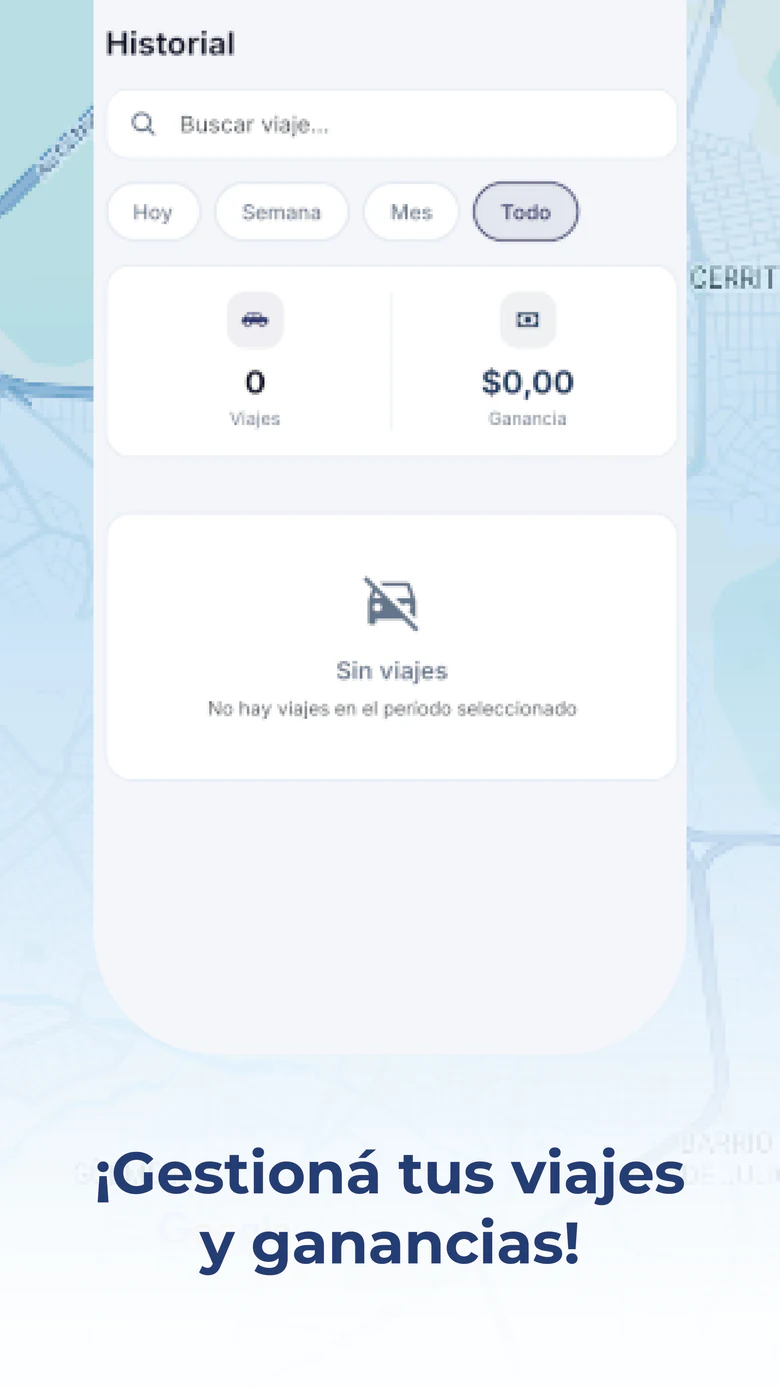 Gestión de viajes del conductor